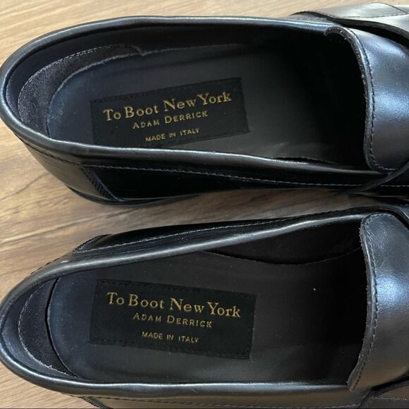 To Boot New York Adam Derrick Devries Black Leather Loafers Sz 7M main image 9